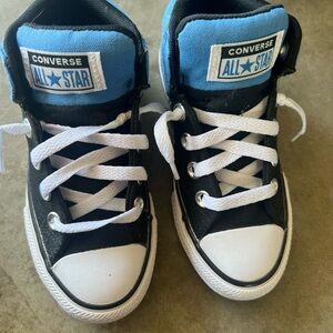 Converse Kids' Black and Blue Sneakers